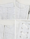 Women Lace Corset Belt Waist Corset Top Mesh Open Cup Lace Up Boned Bustier Underbust Corset Black Slimming Belt for Girl