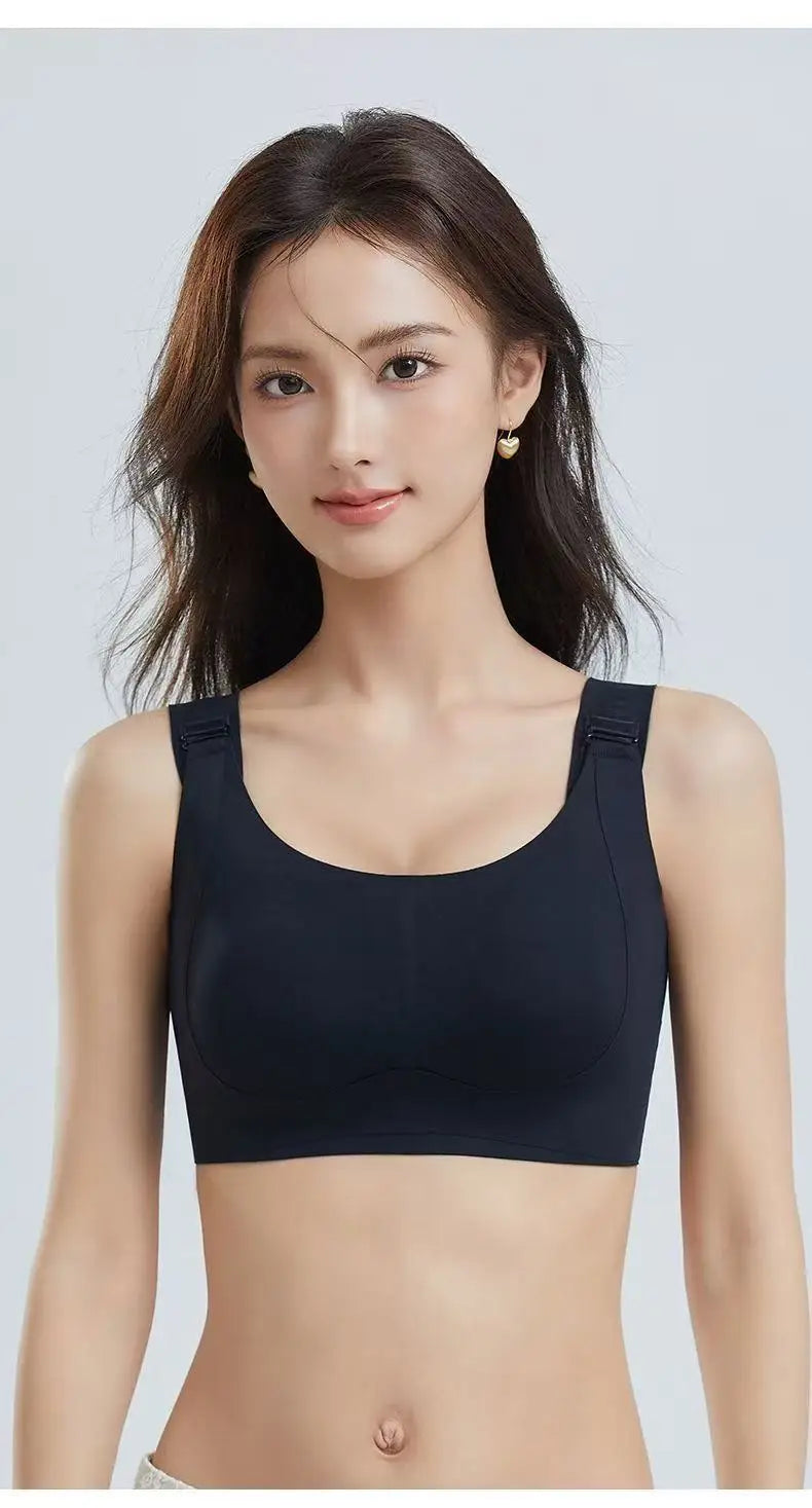 Womens Seamless Wireless Minimizer Support Bra