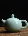 Longan celadon, small teapot, ice crack glaze, ceramic