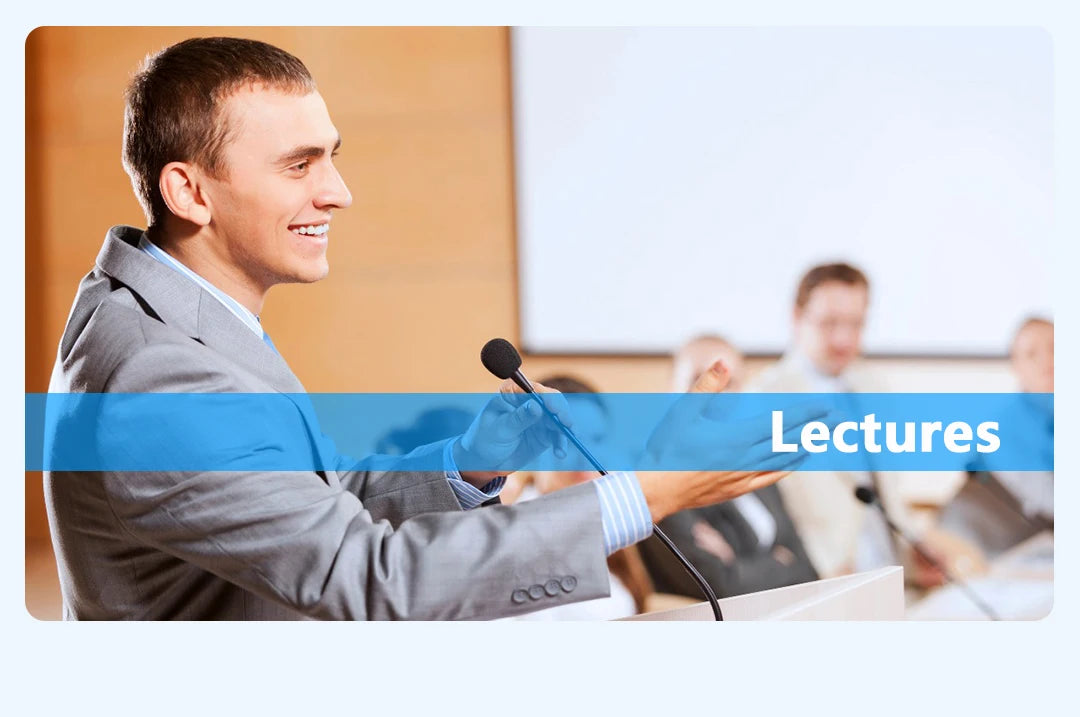 BY-GM12 Desktop Gooseneck Computer Microphone with Base LED Indicator for Meetings Video Conferences Streaming Lectures