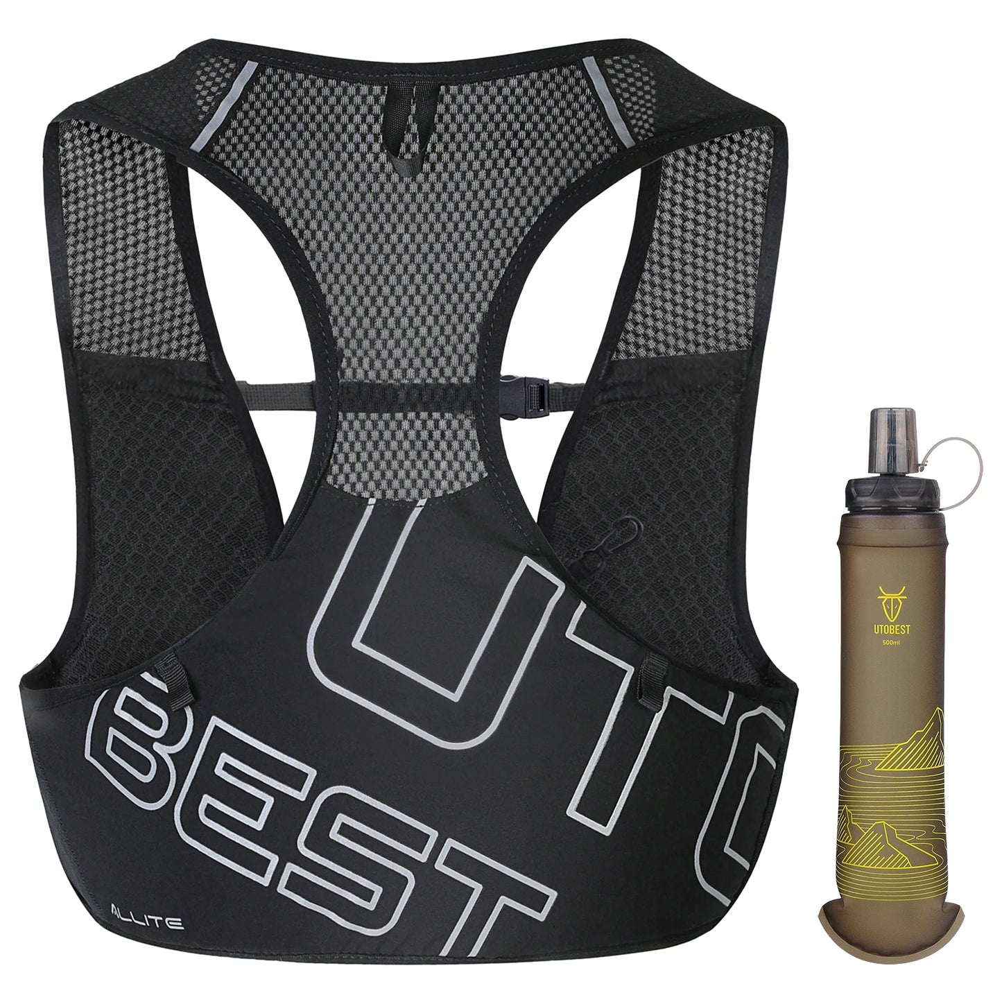 Trail Running Vest Ultra Lightweight Hydration Pack Breathable Functional Pack for Marathon Cycling Hiking