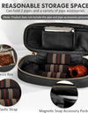 Tesonway-PU Leather Pipe Pouch, Pipe Case, Bag for 2 Pipes and Pipe Cleaners Screens Tamper, Smoking Pipe Accessories