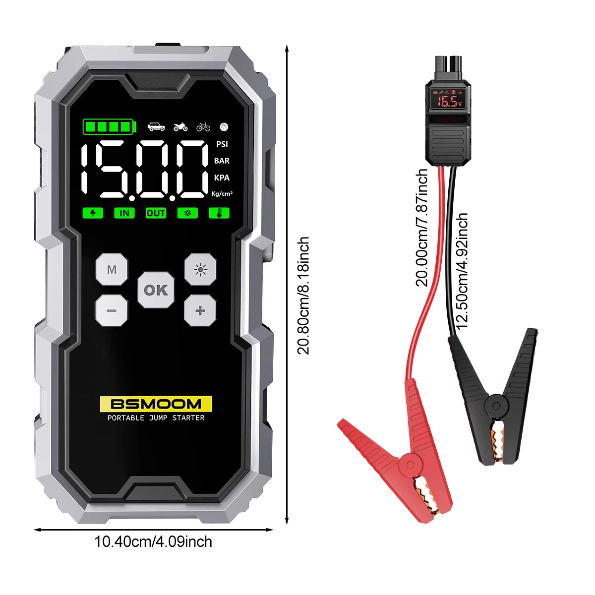 Car 6000A Portable 12V Jump Starter Power Bank 12V Auto Battery Charger Booster Starting Device