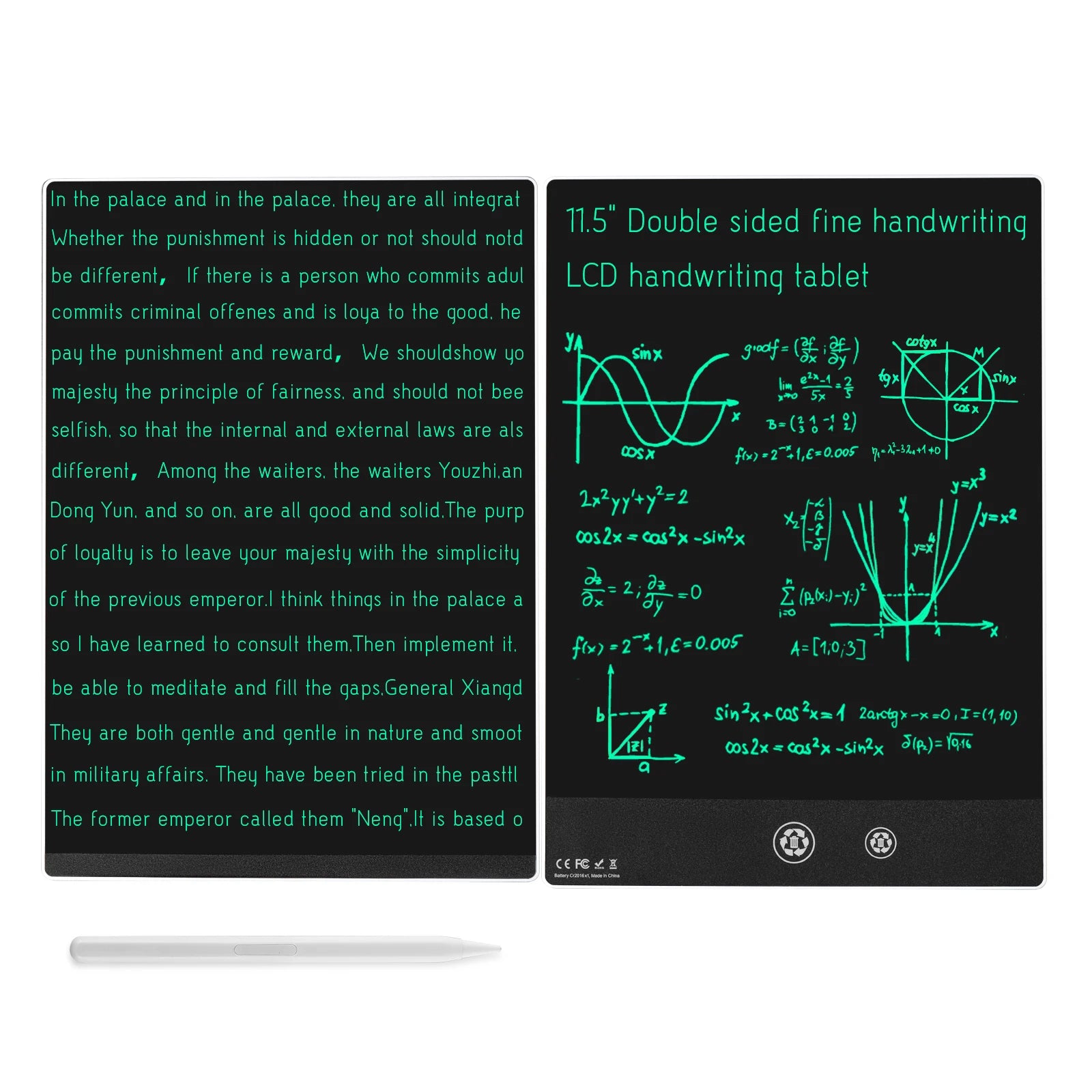 11.5 Inch Full Screen Electronic Drawing Board for  Erasable Magic Blackboard Writing Tablet Graffiti Painting Learn Pad