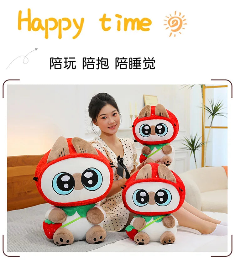 Kawaii Siamese Cat Plush Stuffed Doll Pillow Toy