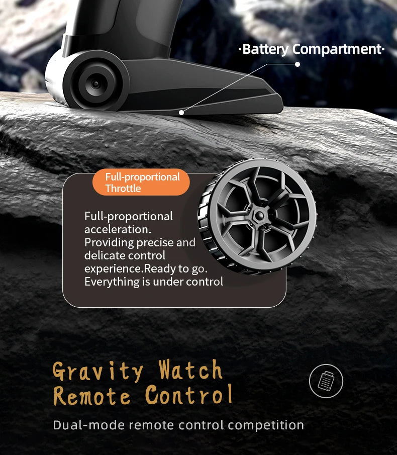 4WD RC Car 2.4G Amphibious 4 Wheel Remote Control Truck Climbing Off Road Waterproof Armored Vehicles 's Toys