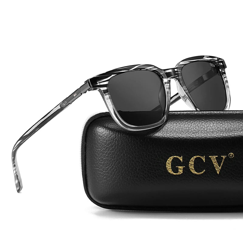 Cat Eye Square Acetate Polarized UV400 Fashion Sunglasses for Outdoor Driving Fishing Eyewear