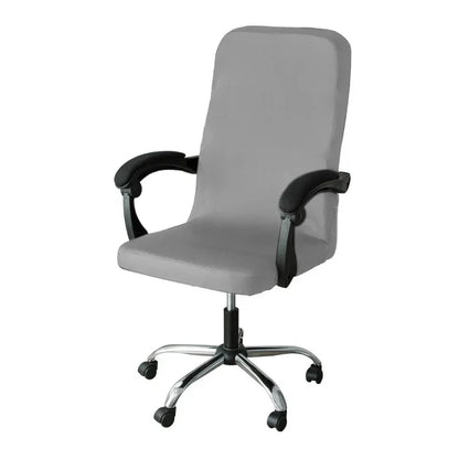 M/L Size Office Chair Covers Stretch Spandex Anti-dirty Computer Seat Chair Cover Removable Office Chair Slipcovers Solid Color