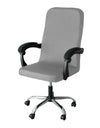 M/L Size Office Chair Covers Stretch Spandex Anti-dirty Computer Seat Chair Cover Removable Office Chair Slipcovers Solid Color