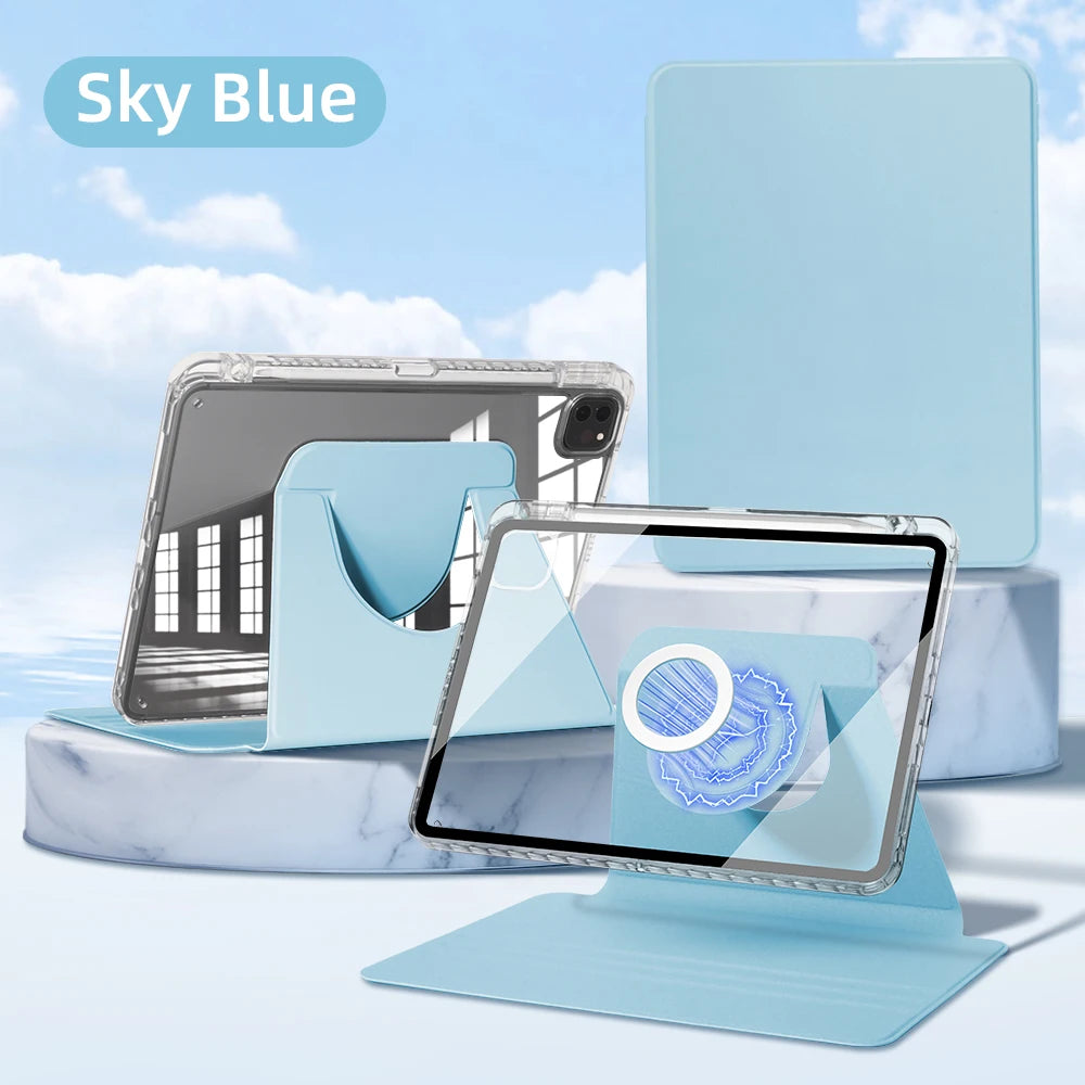 For ipad Case for Air 11 13 2024 M2 Pro 11 13 M4 Pro 11 12.9 for 10th Gen 10.2 7/8/9th 9.7in Mini 6 Tablet  Detachable