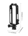 for Insta360 X3 Cold Shoe PC Plastic Protective Frame with Adapter Mount & Screw for Insta360 X3 Sport Cameras Accessories