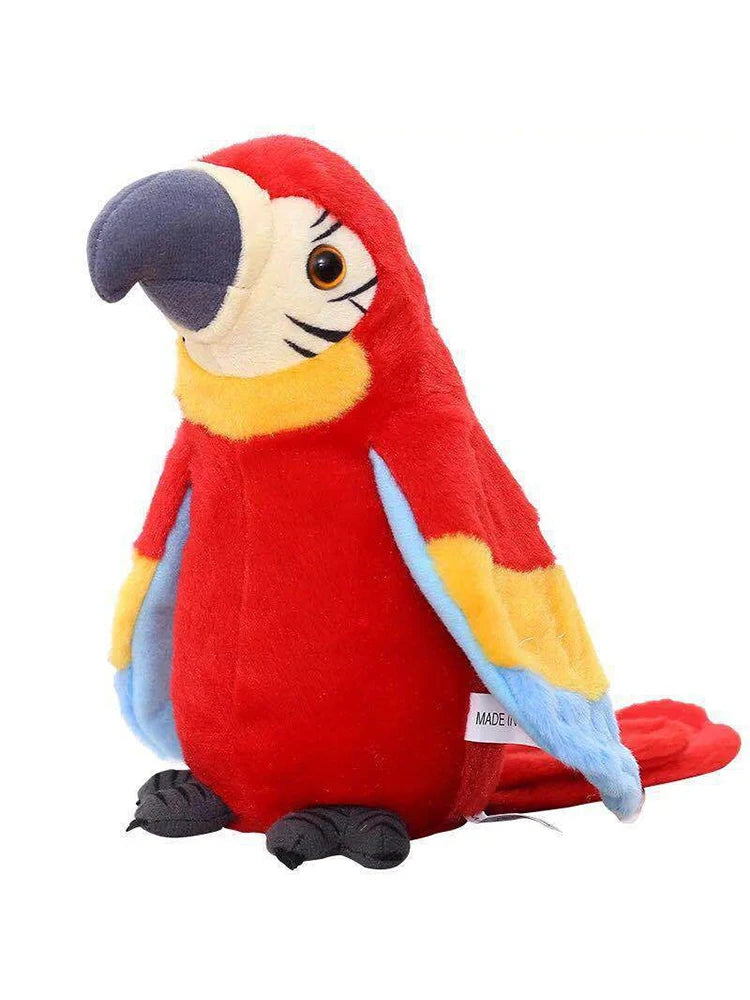 Parrot Talking Electronic Speaking Record Repeats Cute Soft Stuffed Animal Bird Doll Children Kids Baby Gift