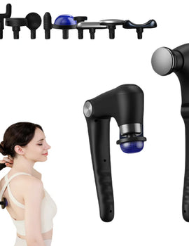 Fitness Muscle Relaxation Massager Hot and Cold Compress Multi-Mode Adjustable Fascia Gun Foldable Massage Stick Massage Gun