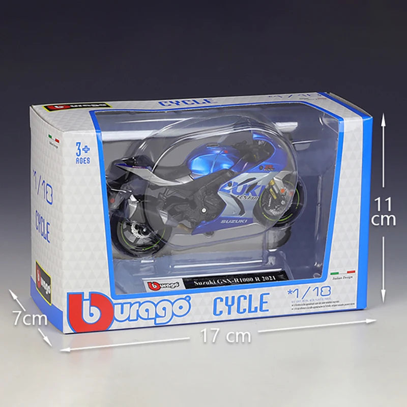 1 18 Scale Suzuki GSX R1000R Diecast Motorcycle Model