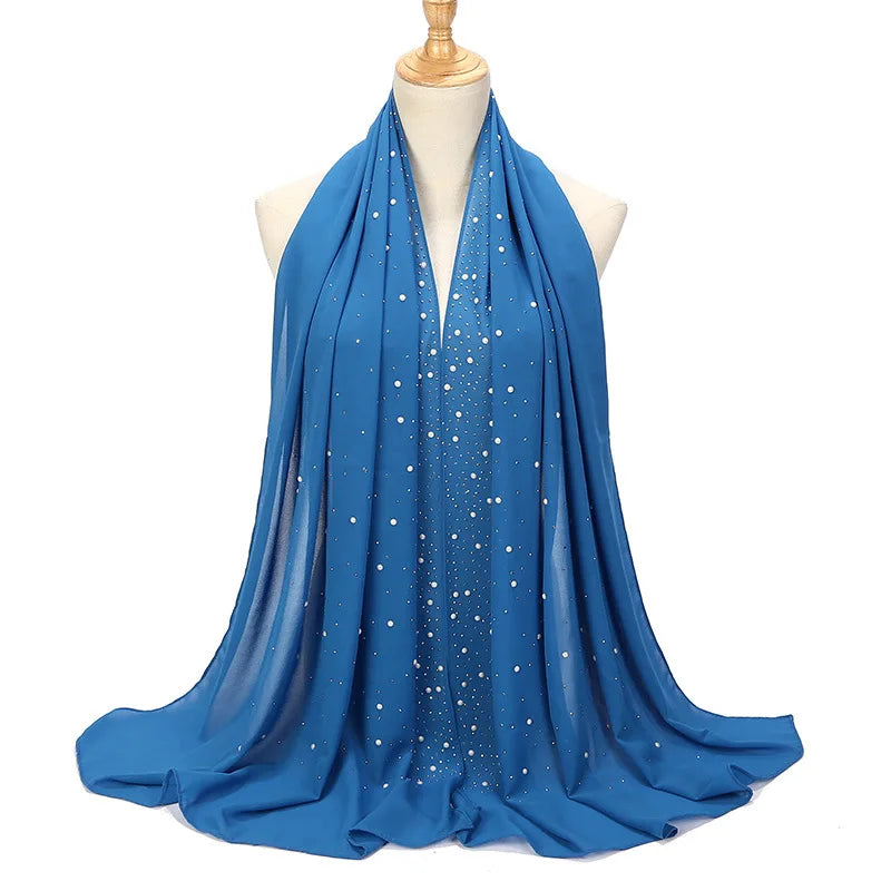 Chiffon Hijabs Scarf Turbans High Quality Chiffon Shawls For Muslim Veil Islamic Malaysian Women Veil Hijabs Scarf Long Shawls