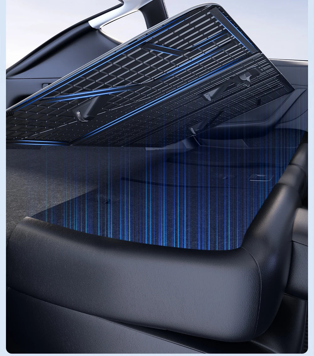 Rear Seat Backrest Protection Mat for Tesla Model Y Juniper 2021 2025 TPE Cargo Seat Cover
