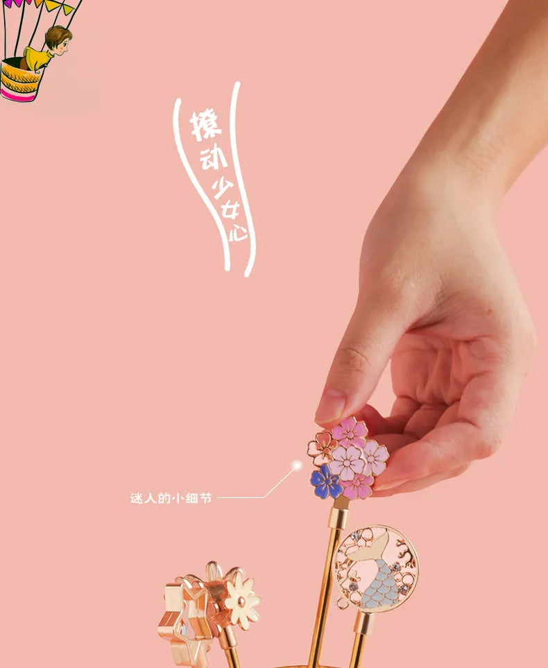 Colorful Cherry Spoons Long Handle Dessert Spoon 304 Stainless Steel Petal Teaspoons Catoon Blossom Star Fish Shape Home Decor