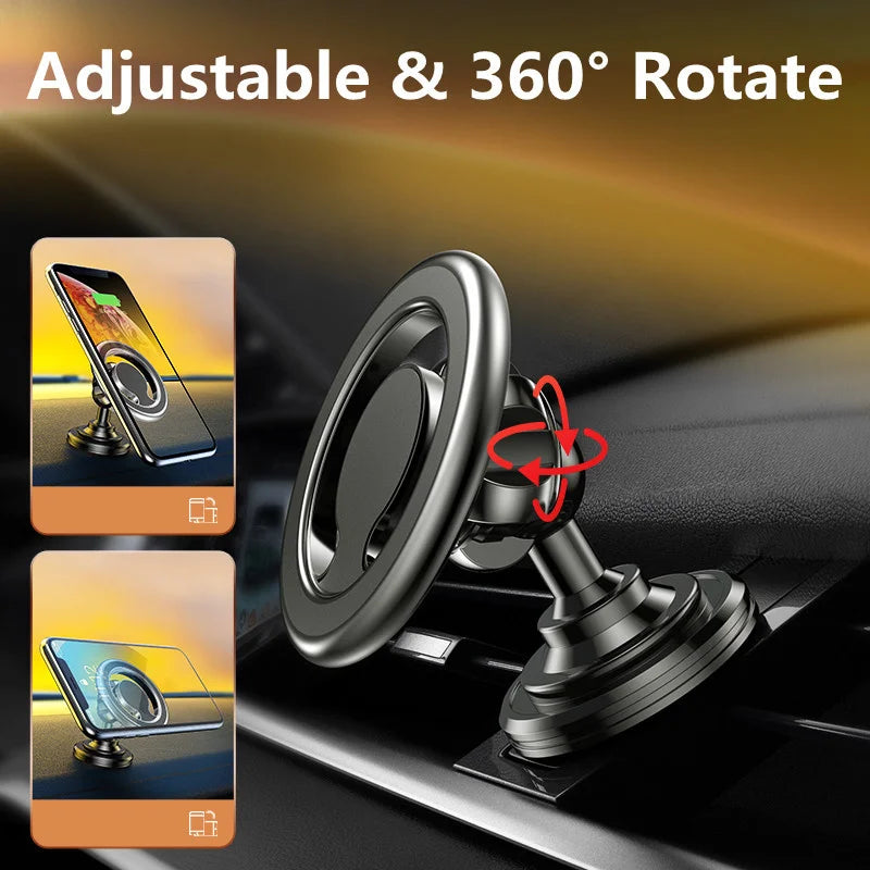 Car Phone Holder Stand Car Mount Support Mobile Bracket in Car For Macsafe iPhone 15 14 13 12 Samsung Xiaomi