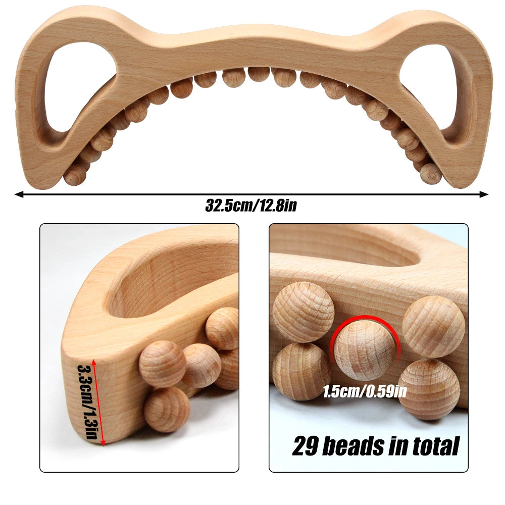 1Pcs Guasha Wood Stick Massage Tool for Body Lymphatic Drainage Massager Sculpting Tools,Anti Cellulite,Trigger Point Treatment