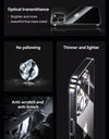 Case For iPhone 16 Pro Max Case Crystal Transparent PC Anti-Yellow Material Lens Protection Cover For iPhone 16 Pro Case
