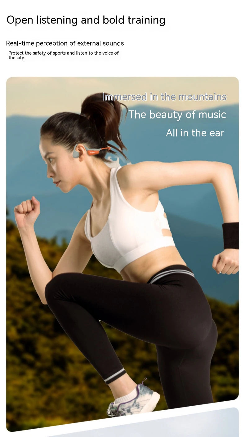 Neckband I18PRO Bluetooth5.3 Headphones Bone Conduction Sport Earbuds HiFi Sound TWS Earphones Wireless Headest For XIAOMI