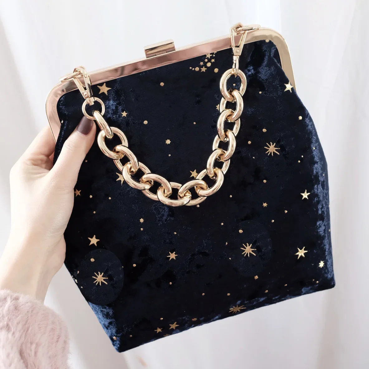 100*140CM Gold velvet Diamond star bronzing fabric for dress elastic force thin soft DIY quilting Handmade flannel patchwork