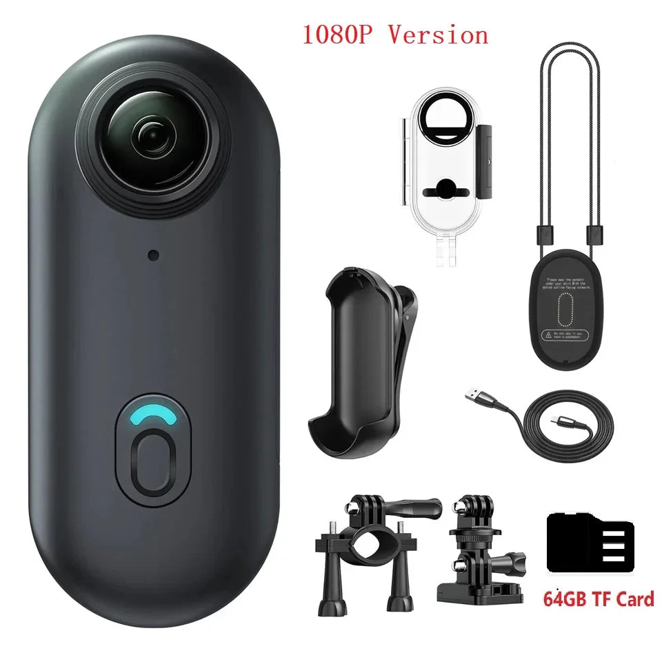 Mini 4K Thumb Action Camera with WiFi Remote Control and Electronic Image Stabilization