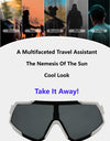 Riding Glasses Cycling Sunglasses Men Women UV400 Outdoor Sport Eyeware Running Skiing Baseball Road Blie MTB Goggles With Case
