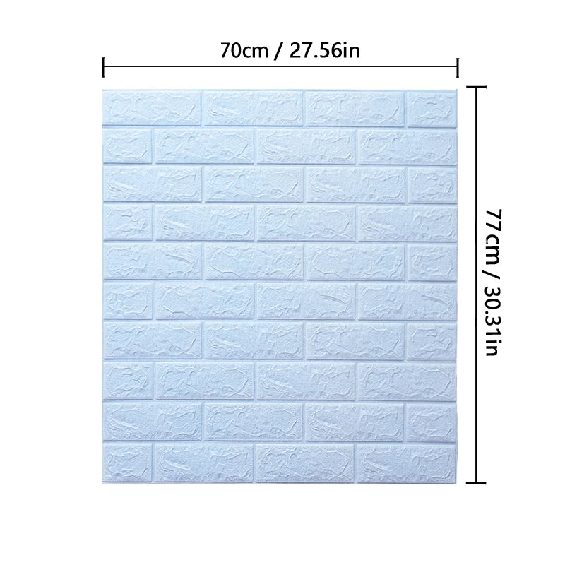 3D Wallpaper Decoration Self-adhesive Antique Foam Brick Wallpaper