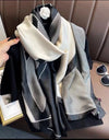 Women Summer Silk Scarves Shawl Lady Wrap Soft Female Echarpe Designer Beach Stole Bandana foulard muffler