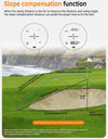 Rechargeable Golf Laser Rangefinder 1200m 650m with Slope Adjusted Flag-Lock Vibration Distance Meter Telescope Hunting