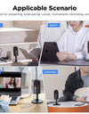 SB Condenser Desktop Microphone With Recording for Laptop Windows Mac Studio Video Mode for Youtube Live Streaming