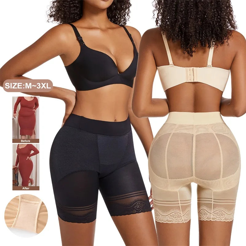Women's Tummy Control Shapewear Panties – Lace Waist Trainer & Slimming Body Shaper