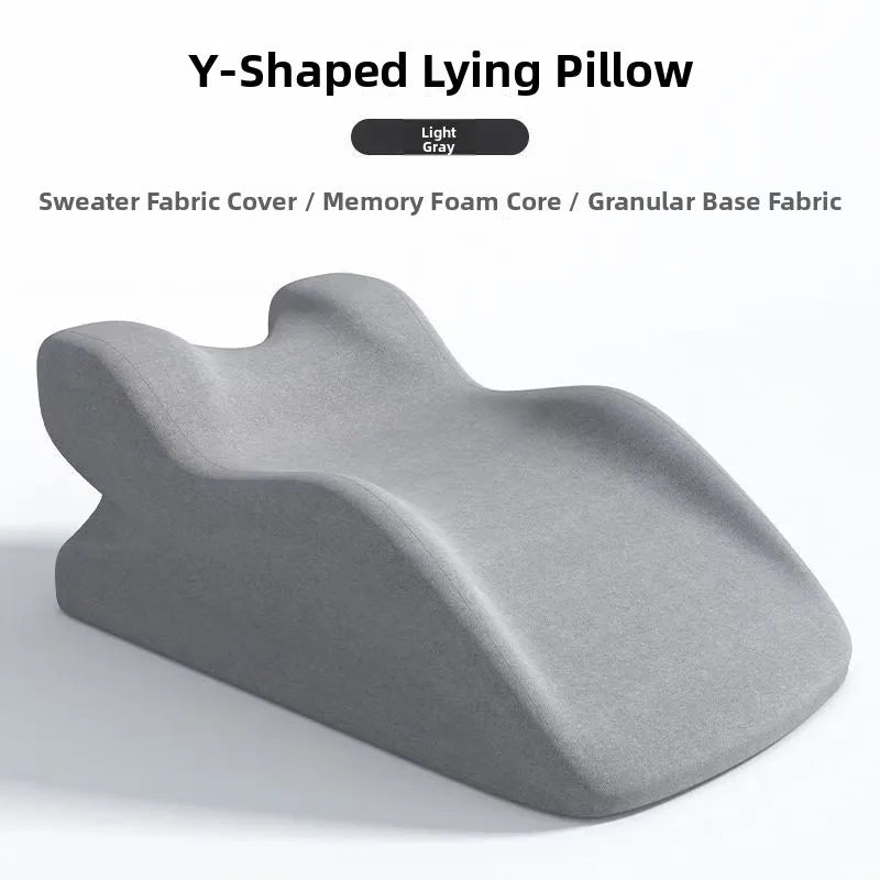 Memory Foam Pillow for Belly S Multi-Functional Soft Hard Dual Use Y-aped Multi-Layer Combination Home Office