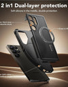 For Samsung Galaxy S25 Ultra Case with Strong Magnetic MagSafe Durable Shockproof Phone Case Includes Privacy Screen Protector