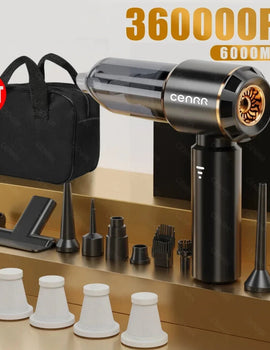 Car Vacuum Cleaner 360000PA Cordless Powerful Wireless Car Cleaner Mini HandHeld Portable Vacuum Cleaner Home Appliance