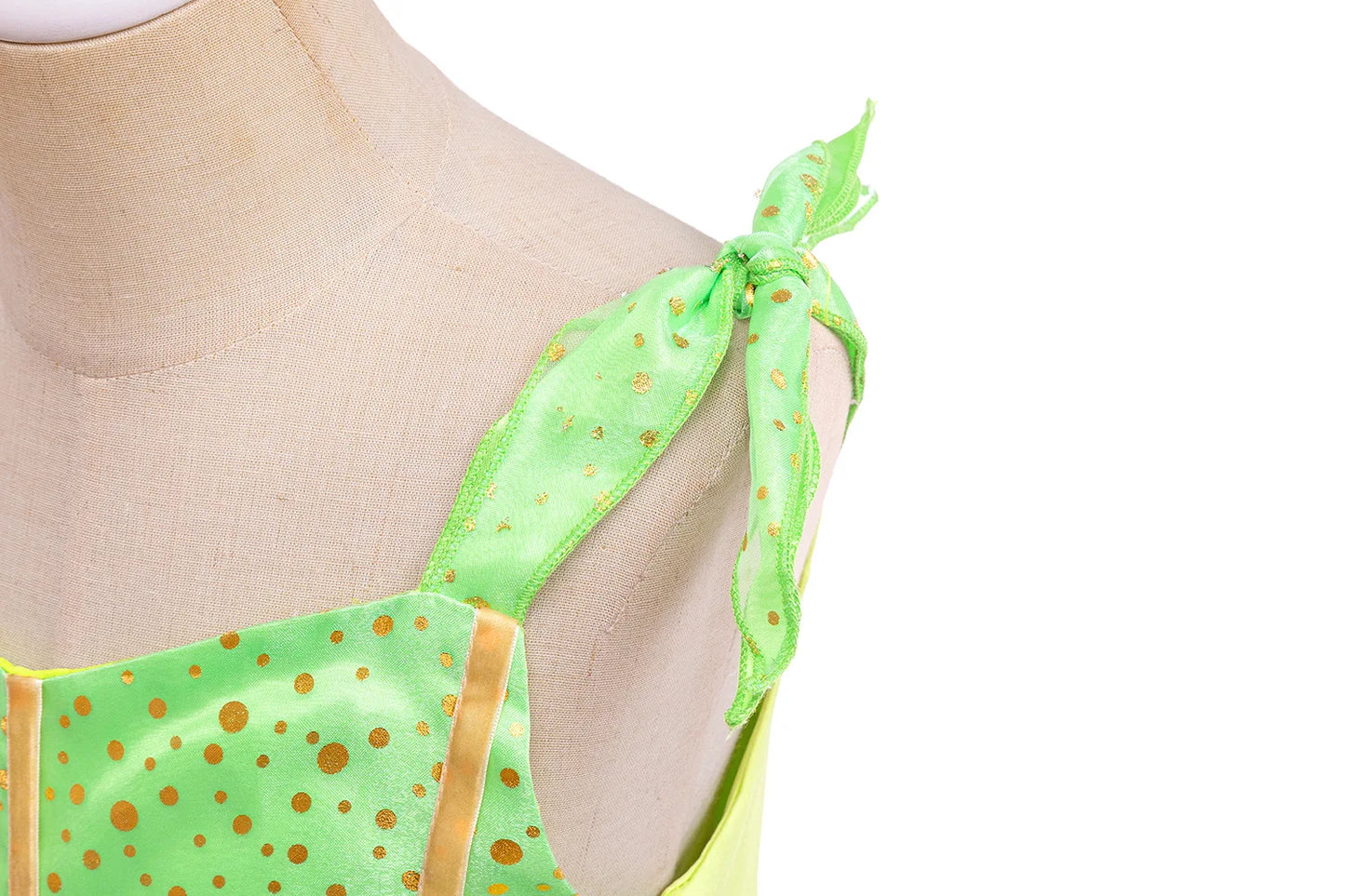 Girl Green Leaf Sequin Fairy Dress Sleeveless Strap Elf Tutu Gown Kids Birthday Party Halloween Cosplay Forest Princess Costume