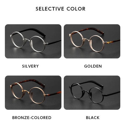 SANGCOO New Ultra-light Fashion Retro Round Small High Quality Hyperopia Reading Myopia Prescription Glasses frame