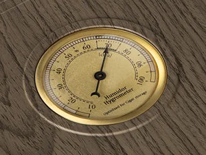 Travel Cigar Humidor with Cigar Lighter, Cedar Wood, V Cut Cutter, Portable Cigar Humidor with Humidifier & Hygrometer
