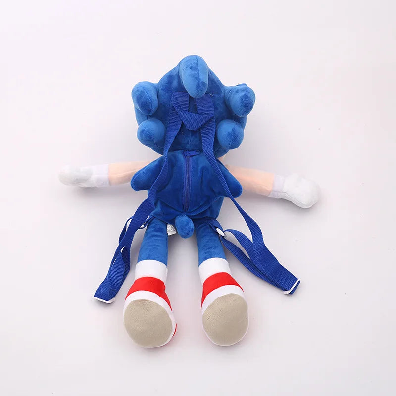 Anime Hedgehog Plush Backpack Soft Cartoon Shoulder Bag