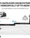 Low Level Microphone Stand 360° Adjustable Foldable Microphone Arm for Live-streaming Video Recording