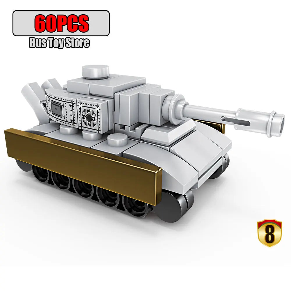 BMPT Terminator Tank KV-2 T-34 Tiger I WW2 Military Classic Model Building Blocks Bricks Boy  Toys for Christmas Gifts