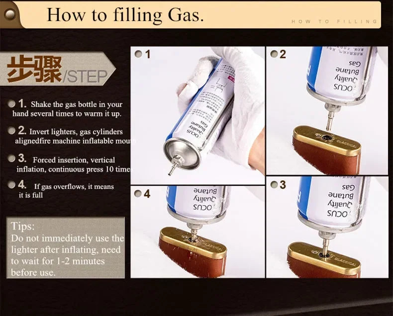 Turbo Jet Flame Lighter Compact Butane Torch for Cigars Cigarettes Windproof Direct Fire Lighter Ideal Gift for Men