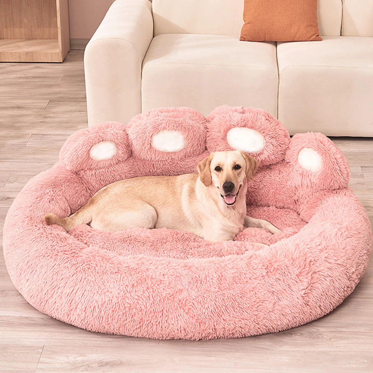 Fluffy Plush Dog Bed Winter Pet Sofa
