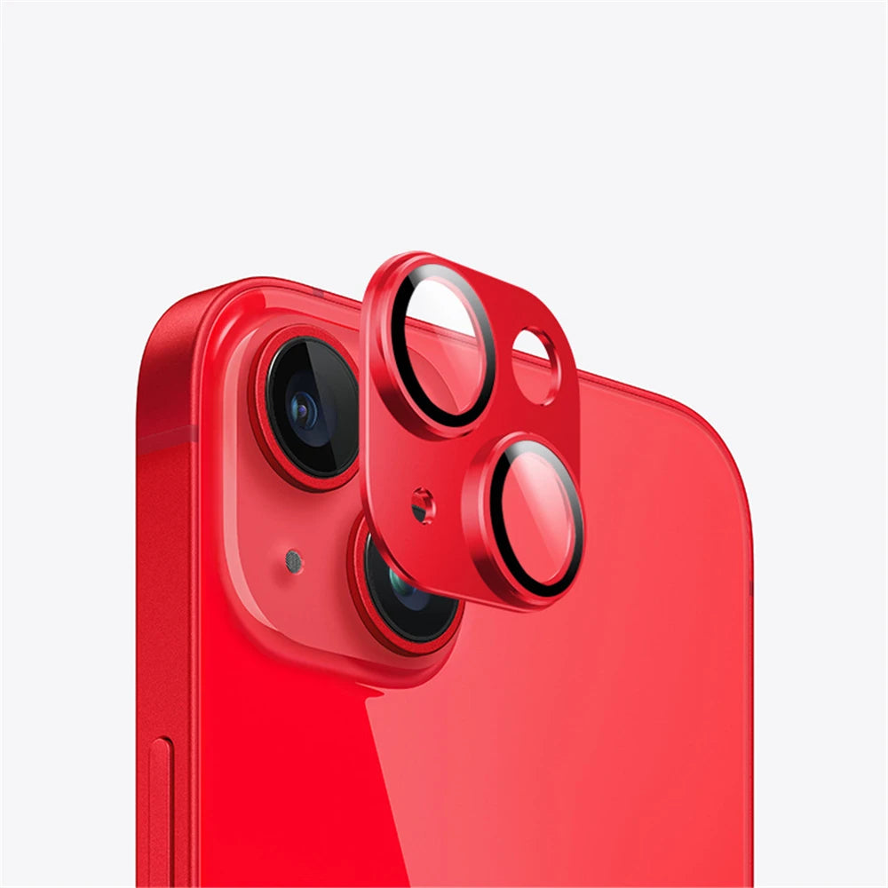 Full Cover Metal Camera Lens Protector on For iPhone 14 Pro Max Plus Tempered Glass For iPhone 11 12 13 Pro Max Mini Metal Film
