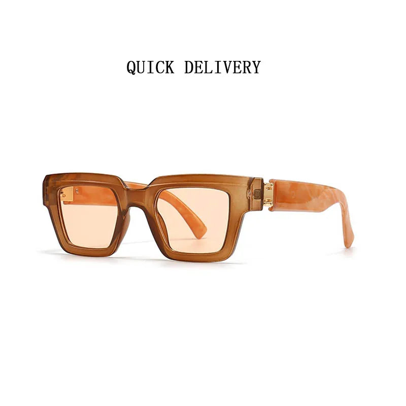 Square Frame Sunglasses With UV400 Protection