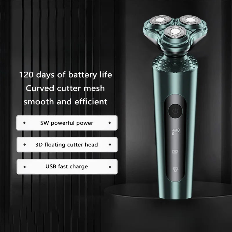 Xiaomi Electric Shavers Men Waterproof Wet Dry Use Electric Trimmer Razor Rechargeable Battery Rotary Shavers Machine Shaving