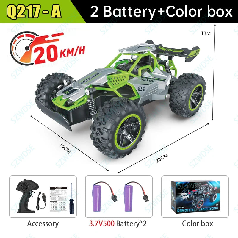 High Speed RC Car With LED Lights Sports Off-road 2.4GHz Remote Control Climbing Vehicles Cars Toys for 's Toy