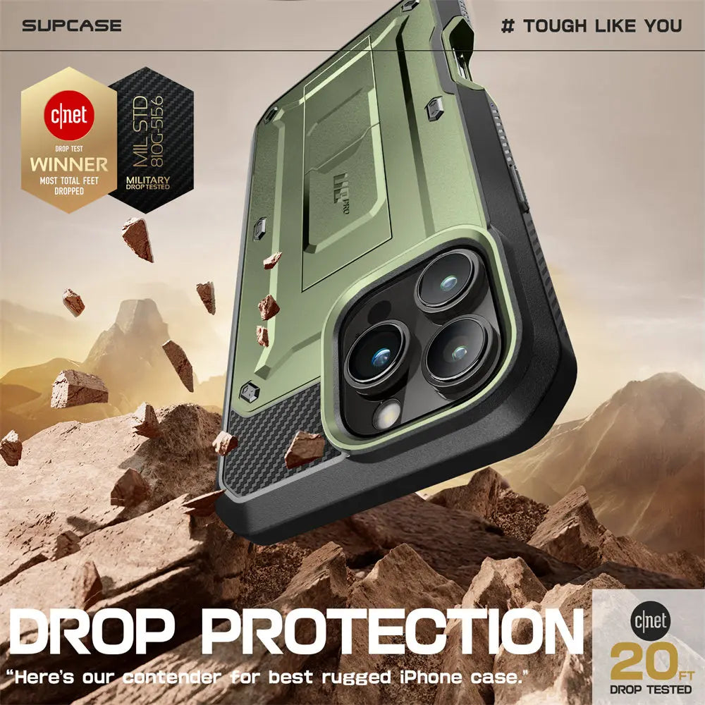 For iPhone 16 Pro Case 6.3" (2024 Release) UB Pro Full-Body Heavy Duty Rugged Phone Case with Built-in Screen Protector