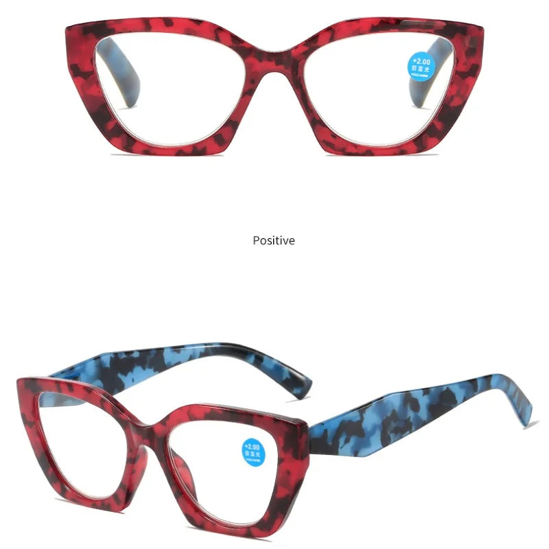 Retro Reading Glasses Butterfly Shaped Anti Blue Light Design Glasses Women Fashion Spring Eyeglasses Legs Reading Glass